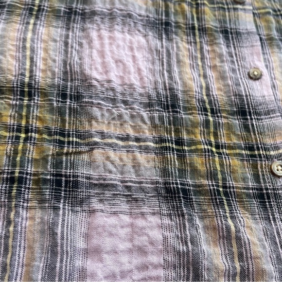 Jane+Delancey Top Womens Pink Plaid Long Sleeve Button Up Casual Basic Shirt XL - Picture 10 of 12